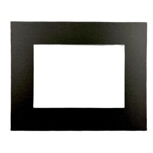 Black Picture Frame Mats White Core For 8x10 Frame 4 1/2 x 6 1/2" Opening (25)